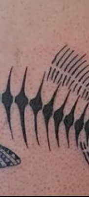 Fotó halcsontváz tetoválásról - példa rajz - 30052017 - példa - 025 Hal csontváz tetoválás