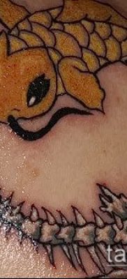 Fénykép halak csontváz tetoválásról - példa rajz - 30052017 - példa - 027 Hal csontváz tetoválás