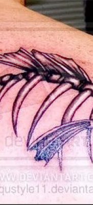 Fotó halcsontváz tetoválásról - példa rajz - 30052017 - példa - 033 Halcsontváz tetoválás