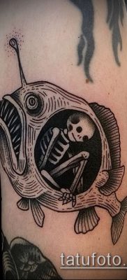 Fotó halcsontváz tetoválásról - példa rajz - 30052017 - példa - 034 Halcsontváz tetoválás