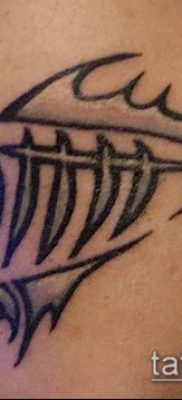 Fénykép egy halcsontváz tetoválásról - példa egy rajzra - 30052017 - példa - 055 Halcsontváz tetoválás