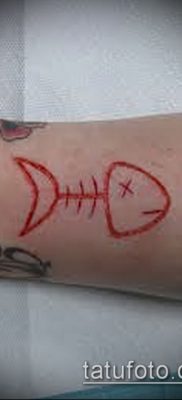 Fotó halcsontváz tetoválásról - példa rajz - 30052017 - példa - 065 Halcsontváz tetoválás