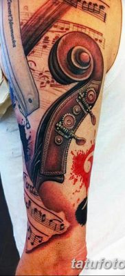 fotó tetoválás Hegedű kelt 2017.12.26. №007 - tetováló hegedű -