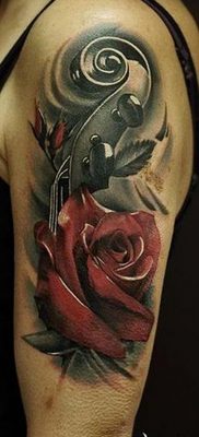 fotó tetoválás Hegedű kelt 2017.12.26. №021 - tetováló hegedű -