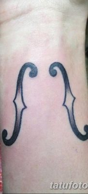 fotó tetoválás Hegedű kelt 2017.12.26. №029 - tetoválás hegedű -