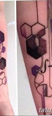 fotó tetoválás Hegedű kelt 2017.12.26. №032 - tetováló hegedű -