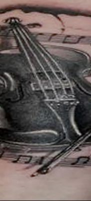 fotó tetoválás Hegedű kelt 2017.12.26. №038 - tetoválás hegedű -