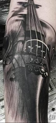 fotó tetoválás Hegedű kelt 2017.12.26. №048 - tetoválás hegedű -