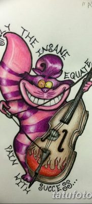 fotó tetoválás Hegedű kelt 2017.12.26. №059 - tetováló hegedű -