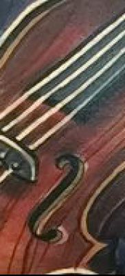 fotó tetoválás Hegedű kelt 2017.12.26. №077 - tetoválás hegedű -