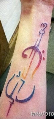 fotó tetoválás Hegedű kelt 2017.12.26. №081 - tetoválás hegedű -