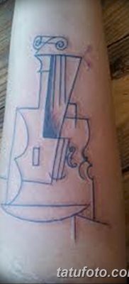 fotó tetoválás Hegedű kelt 2017.12.26. №087 - tetováló hegedű -