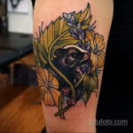 صورة وشم مع ظربان 03/28/2021 №504 - وشم الظربان -