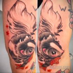 صورة وشم مع ظربان 03/28/2021 №503 - وشم الظربان -