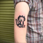 صورة وشم مع ظربان 03/28/2021 №501 - وشم الظربان -