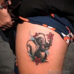 صورة وشم مع ظربان 03/28/2021 №493 - وشم الظربان -