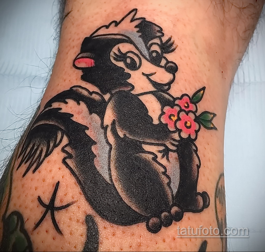 صورة وشم مع ظربان 03/28/2021 №485 - وشم الظربان -