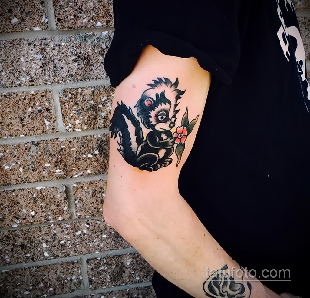 صورة وشم مع ظربان 03/28/2021 №478 - وشم الظربان -