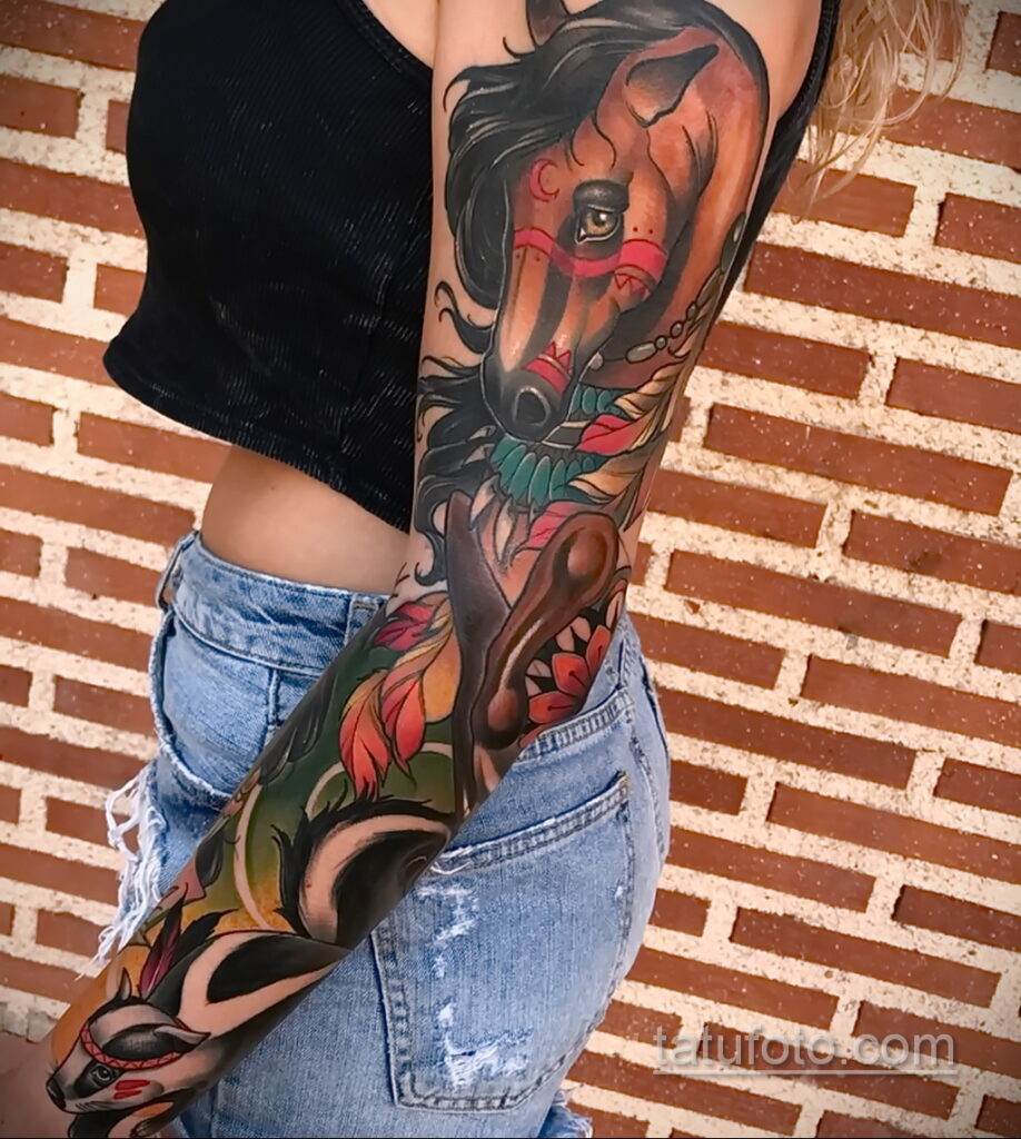 صورة وشم مع ظربان 03/28/2021 №464 - وشم الظربان -