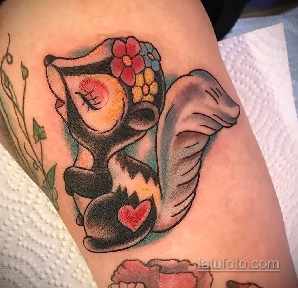 صورة وشم مع ظربان 03/28/2021 №448 - وشم الظربان -