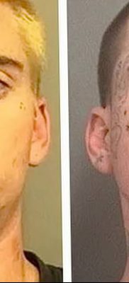 fotó egy könnycsepp tetoválásról az arcon, 2018.04.16. №010 - tetoválás szakadás az arcán -