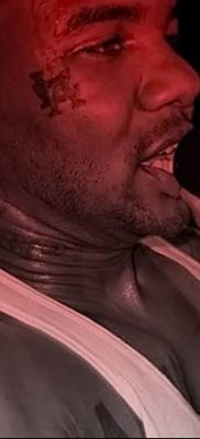 fotó egy könnycsepp tetoválásról az arcon, 2018.04.16. №016 - tetoválás szakadás az arcán -