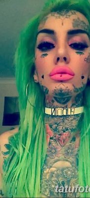 fotó egy könnycsepp tetoválásról az arcon, 2018.04.16. №024 - tetoválás szakadás az arcán -