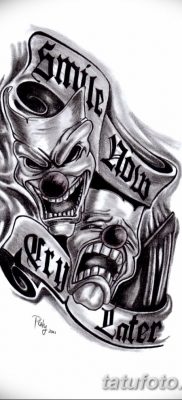 Fotó a tetoválásról most nevetni sírni később 2018.08.17. №032 - Mosolyogj most sírj később -