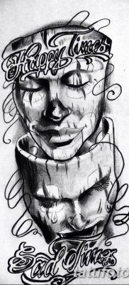 Fotó a tetoválásról most nevetni sírni később 2018.08.17. №039 - Mosolyogj most sírj később -