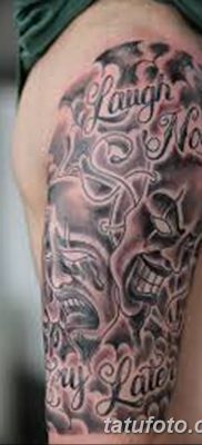 Fotó a tetoválásról most nevetni sírni később 2018.08.17. №051 - Mosolyogj most sírj később -
