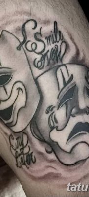 Fotó a tetoválásról most nevetni sírni később 2018.08.17. №060 - Mosolyogj most sírj később -