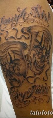 Fotó a tetoválásról most nevetni sírni később 08.08.17 №063 - Mosolyogj most sírj később -