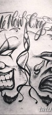 Fotó a tetoválásról most nevetni sírni később 2018.08.17. №064 - Mosolyogj most sírj később -