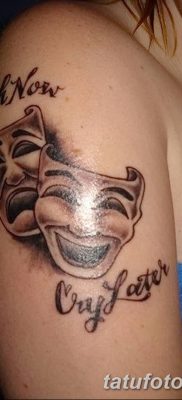 Fotó a tetoválásról most nevetni sírni később 08.08.17 №070 - Mosolyogj most sírj később -