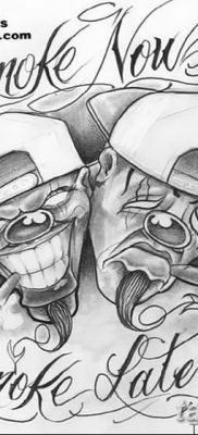 Fotó a tetoválásról most nevetni sírni később 2018.08.17. №083 - Mosolyogj most sírj később -