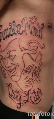 Fotó a tetoválásról most nevetni sírni később 2018.08.17. №095 - Mosolyogj most sírj később -