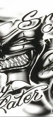 Fotó a tetoválásról most nevetni sírni később 2018.08.17. №096 - Mosolyogj most sírj később -