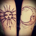 a nap tetoválás jelentése kész példa a fotón