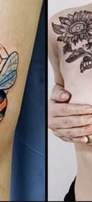 méhsejt tetoválás fotó (jelentése) - példa egy érdekes tetoválási rajzra - 012