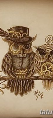 fotó bagoly tetoválásról, kulccsal, keltezés: 2017.10.18., 010 - bagoly tetoválás kulccsal -