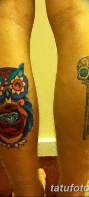 fotó bagoly tetoválásról, kulccsal, kelt, 2017.10.18. №067 - bagoly tetoválás kulccsal -