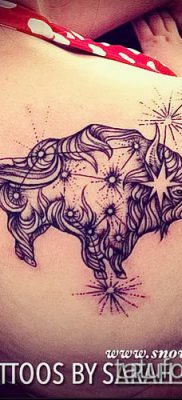 fotó egy csillagkép tetoválásról (jelentése) - példa egy érdekes tetoválási rajzra - 111