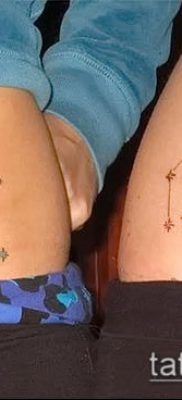 fotó egy csillagkép tetoválásról (jelentése) - példa egy érdekes tetoválási rajzra - 081