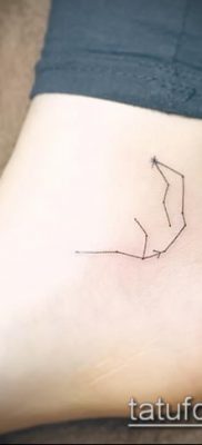 fotó egy csillagkép tetoválásról (jelentése) - példa egy érdekes tetoválási rajzra - 071