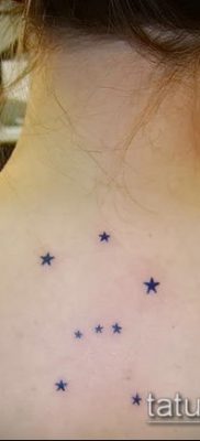 fotó egy csillagkép tetoválásról (jelentése) - példa egy érdekes tetoválásrajzra - 054