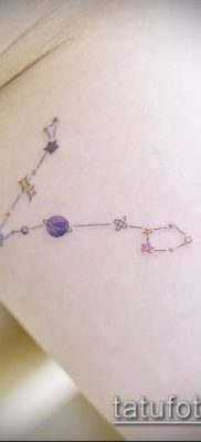 fotó egy csillagkép tetoválásról (jelentése) - példa egy érdekes tetoválásrajzra - 044