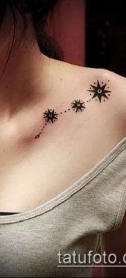 fotó egy csillagkép tetoválásról (jelentése) - példa egy érdekes tetoválási rajzra - 031