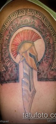 fotó tetoválás Spartan (tetoválás Spartan) (érték) - példa rajz - 095