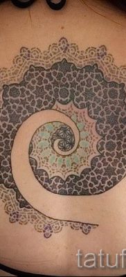 Fénykép egy spirál tetoválásról egy cikkhez a tetoválás jelentéséről ezzel a mintával - tatufoto.ru - 25