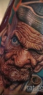 öreg tetováló fotó (jelentése) - egy példa egy érdekes tetoválási rajzra - 020